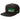 Black snapback hat with 'Green Biscuit' logo and text on a white background