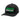 Black trucker hat with 'Green Biscuit' text on a white background