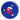 Blue hockey puck with the Slovakia flag.
