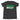 Dark gray heather youth t-shirt with 'Green Biscuit' text in green, white, and black on a white background