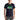 Person wearing a navy t-shirt with 'Green Biscuit' text design on a white background