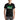 Person wearing a black t-shirt with 'Green Biscuit' text design.
