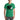 Person wearing a green t-shirt with a hockey logo on a white background