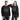 Two people wearing black sweatshirts with 'Green Biscuit Hockey' text and graphics.
