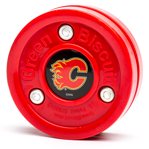 GREEN BISCUIT Calgary Flames Off Ice Training Hockey Puck Roller Hockey Puck 